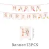 Castillo de la Princesa Amazona Temática Platos de Papel Desechables para Fiestas de Cumpleaños Infantiles, Banderines, Sombreros, Manteles, Decoraciones de Fiesta