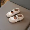 Zapatos Casuales Individuales para Niños 2025 Otoño Nuevos Lindos Simples Versátiles Zapatos de Cuero Moda para Niñas Antideslizantes Zapatos de Cuero Pequeños