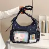 Bolso de hombro elegante para mujer de gran capacidad con estampado dulce digno de elogio para el uso diario, bolso cruzado de estrella