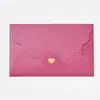 Sobre de papel kraft perlado con efecto bronce estilo occidental creativo para cartas de amor, invitaciones de boda, invitaciones comerciales y cartas de amor.
