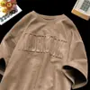 Camiseta Juvenil Nueva de Cuello Redondo Popular de Verano Moda de Marca de Moda Estilo Urbano Moderno Manga Corta para Hombre Inst-Camiseta