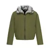 Abrigo de Algodón Acolchado Holgado con Cuello de Piel para Hombre Estilo Invierno Marca Trendy High Street Deportivo Casual Ropa de Trabajo Chaqueta de Algodón Ropa de Algodón