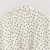 Roupas femininas europeias e americanas transfronteiriças AliExpress INS estilo quente jaqueta casual solta de bolinhas