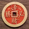 Pequeño Colgante Grueso Flor Fantasma Montaña Cinabrio Bagua Artesanías Taoístas Moneda Antigua de Cobre Colgante Estilo Popular Taoísta