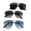 Gafas de Sol Metálicas Transparentes Cuadradas Nuevas 2026 Unisex Color Degradado Protección UV Moda Gafas para Conducir