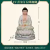 Estatuas de Mármol Blanco al por Mayor de los Tres Santos del Reino del Loto, Bodhisattva Guanyin, Buda Shakyamuni, Ksitigarbha, Maitreya y el Buda Azul Celestial