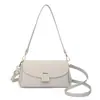 Bolso Cruzado de Nuevo Estilo, Bolso Cuadrado Pequeño de Moda de Lujo Ligero, Bolso Sencillo de Múltiples Capas para Mujer, Textura de Alta Calidad, Bolso Versátil para Debajo del Brazo