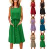 2023 AliExpress Amazon Comercio exterior europeo y americano más vendido nuevo chaleco falda vestido estampado holgado de primavera y verano