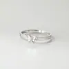 Anillo de Mariposa Elegante Estilo Ins S925 Plata de Ley Nalan Diseño de Nicho Exquisito y Sencillo R03168