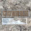 Caja de muestras de plástico transparente de seis compartimentos alternativa a la caja de muestras de papel caja de muestreo de micro-morfología de perfil de suelo