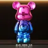 Fabricante Original Figuras de Oso Violento Electrochapadas Procesamiento de Logotipo Personalizado Cerámica Múltiples Tamaños Venta al por Mayor Decoración del Hogar