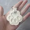 Chaveiro de Couro Criativo Pingente Armazenador de Pelos de Pet Cão e Gato Exquisito Fofo Charme para Bolsa