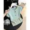 Nuevo Diseño Estilo Coreano Primavera/Verano 2026: Blusa Elegante Exquisita, Versátil, con Cuello Redondo Chic, Top de Punto Ajustado