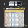 Taladro de Brazo Oscilante Zhongjie Roscado y Taladrado Portabrocas de Cambio Rápido para Macho Protección contra Sobrecarga de Par Manguito del Portabrocas para Macho J4330