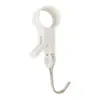 Gancho redondo sujetable para tubería, no requiere taladro, gancho pequeño giratorio, gancho clip de almacenamiento multifuncional para barras de cocina y baño