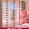 Cortina Decorativa de Tira Larga para Habitación de Boda Guirnalda Colgante de Boda Set de Doble Felicidad para Dormitorio de Casa Nueva Mariposa Sala de Estar