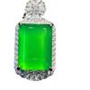 Plata Plateada Chalcedony Verde Hielo Pequeño Colgante Marca No Importa Ágata Verde Marca Collar de Jade Suministro en Vivo