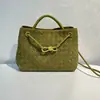 Bolsa de Tecido Bolsa de Camurça Couro Bovino Fosco Grande Capacidade para o Dia a Dia Versátil Portátil de Ombro Axila Transversal Bolsa Tote para Mulheres