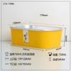 Tazón de papel desechable para llevar, caja de embalaje, no gotea sopa, papel de aluminio, papel de aluminio dorado, lonchera redonda y cuadrada, lonchera con logotipo impreso personalizado