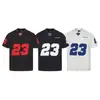 No. 23 Camiseta Deportiva Casual de Cuello Redondo Digital Manga Corta Top Estilo Verano para Hombre Marca de Moda Parche Bordado Camiseta Deportiva Holgada