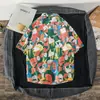 Camisa floral hawaiana para hombre, de manga corta, corte holgado, camisa de playa, estilo Hong Kong, retro japonés, moderna y elegante para hombre
