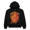 Modelo Nuevo 2026 en Stock Venta Caliente en Amazon Original Sp5Der Sudadera de Peso Pesado 450g con Telaraña para Hombre con Forro de Felpa