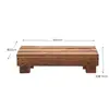 Reposapiés de Madera Maciza Anticorrosión Taburete Escalón para Balcón Exterior Reposapiés Elevador de Altura para Cocina Interior Reposapiés para Oficina