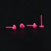 Venta al por mayor de fábrica pendientes de resina de color japonés y coreano oreja perforada simple poste para la oreja pasador de oreja pendientes de plástico mini alta calidad