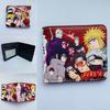 Monedero corto Ninja para hombre, estudiante, juvenil, regalo de moda, monedero de dibujos animados de anime