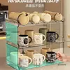 Estante de Almacenamiento para Tazas Escritorio Portavasos para Taza de Té Taza Térmica Organizador de Tazas Gran Capacidad Estante para Vasos de Agua Aparador