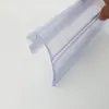 Supermercado Personalizado de Fábrica Mesmo Estilo PVC Faixa de Borda para Etiqueta de Prateleira de Formato Especial Alta Transparência Encaixe Faixa de Etiqueta de Preço Faixa de Lista de Preços