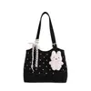 Bolso de axila grande de estilo coreano transfronterizo para mujer, nuevo modelo primavera 2026, bolso de hombro estampado simple, bolso tote para el trabajo
