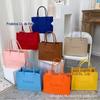 Feltro Contenção Grande Acompanhando Presente Saco Tote Impresso Logo Bolsa Lancheira