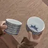 Taza Redonda de Cerámica Esmalte de Soda Mil Budas Taza de Té Personal de Gama Alta Taza de Maestro Taza de Té Taza de Té Juego de Té Kung Fu