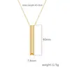 Collar con colgante de acero inoxidable transfronterizo Cadena para suéter de moda europea y americana para mujer 18K Tendencia Joyería Joker al por mayor