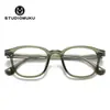 STUDIOMUKU gafas frescas de madera moda famosa en internet transfronteriza montura de gafas redonda transparente montura de gafas lisa para todo