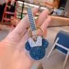 Llavero de coche de dibujos animados con muñeca de diamante, llavero de niña linda, colgante para mochila, llavero de coche, pequeño regalo