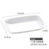 Rectangular Blanco Imitación Porcelana Olla Caliente de Res Tazón de Arroz Plato Plato Plato Lateral Plato de Plástico Plato de Buffet Comercial