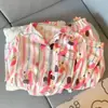 Conjunto de Pijama de Algodón Nube Dopamina Manga Larga Estilo Primavera y Otoño Dulce Conjunto de Ropa de Casa para Mujer Venta al por Mayor de Fábrica