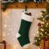 Fio de tricô manual de tamanho pequeno com padrões torcidos e motivos de osmanthus, usado para fazer sacolas de presente de Natal, meias de Natal, sacolas de doces e meias decorativas