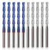 Broca de fresadora de corte ascendente en espiral para ranurar agujeros de caja, broca de fresadora de acero de tungsteno, herramienta CNC de carburo TAC, broca de fresadora para grabado en carpintería