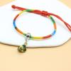 Pulsera de cuerda de cinco colores del Festival del Bote del Dragón collar zongzi tejido a mano niños estudiante bendición cabeza de tigre año de nacimiento cuerda de mano