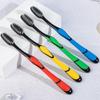 Escova de Dentes de Carvão de Bambu com Cerdas Macias Únicas, Disponível em Lojas de 2 Yuan, Atacado de Fabricantes de Escovas de Dentes, Escova de Dentes Doméstica Prática, Disponível para Dropshipping
