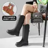Botas de Lluvia Militares para Mujer Adulto de Caña Media Zapatos de Agua Botas de Lluvia para el Hogar Moda Femenina Botas de Agua Zapatos de Goma Cocina Antideslizantes Impermeables