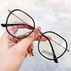 M2816 Marco Redondo Cara Grande Adelgazante Cara Redonda Chica Linda Estilo Retro Harajuku Gafas Antiazules Para Teléfono Móvil Se Pueden Equipar con Miopía