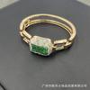 Pulsera de cristal de mineral natural en bruto estilo étnico retro medieval personalidad nicho joyería suministro transfronterizo venta al por mayor