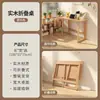 Mesa Dobrável de Madeira Maciça, Escrivaninha Infantil, Mesa para Computador, Mesa Simples, Escrivaninha para Estudo em Casa