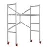 Andamio Móvil Trapezoidal Personalizado Pedal Varilla de Tracción Rueda de Andamio Construcción Sitio de Construcción Pórtico Móvil