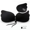 Zhengle Sem Alças Íntimos Sexy Asas de Sutiã Invisíveis Vestido Deusa Lésbica Sem Aro de Aço Cordão Sutiã de Silicone