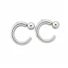 Pendientes Redondos Geométricos Plateados en Forma de C, Estilo Minimalista, Únicos y Elegantes, Pendientes Sencillos con un Toque de Lujo Ligero y Sensación de Alta Gama, Al por Mayor